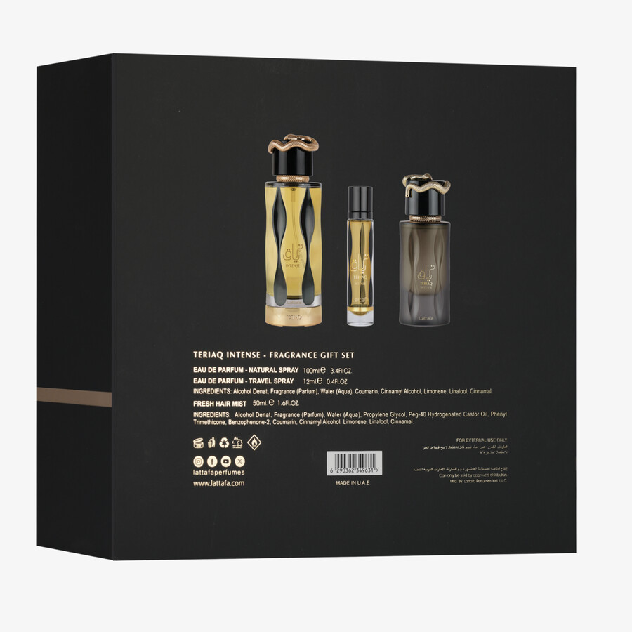 teriaq intense 3pcs gift set